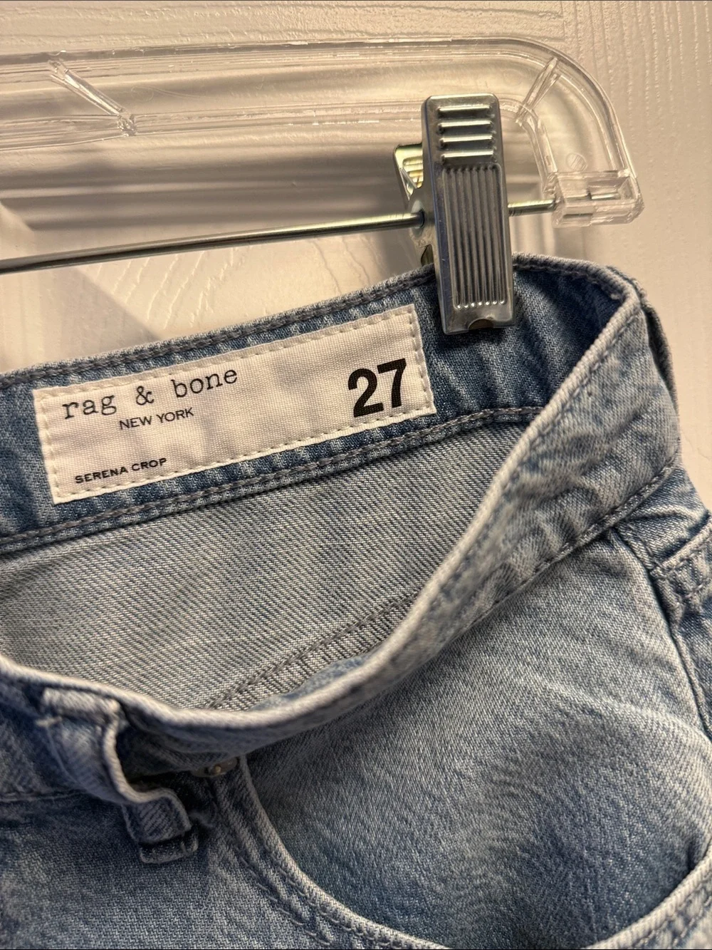 Brand New Rag & Bone The Serena High Rise Crop Wide Leg Jeans Size 27 Buchanan